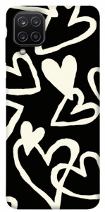Чохол Black and white hearts для Galaxy A12