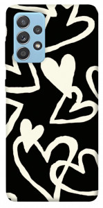 Чехол Black and white hearts для Samsung Galaxy A52 5G