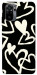 Чехол Black and white hearts для Xiaomi Redmi Note 10