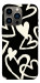 Чехол Black and white hearts для iPhone 13 Pro