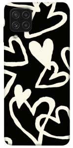 Чехол Black and white hearts для Galaxy A22 4G