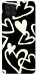 Чехол Black and white hearts для Galaxy A22 4G