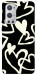 Чехол Black and white hearts для Oneplus 9 pro