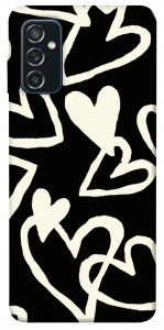 Чехол Black and white hearts для Galaxy M52