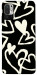 Чехол Black and white hearts для Xiaomi Poco M3 Pro