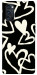 Чехол Black and white hearts для Oppo Reno 4 Pro 5G