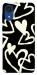 Чохол Black and white hearts для Galaxy A03 Core