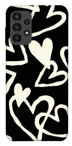 Чохол Black and white hearts для Galaxy A13 4G