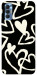 Чехол Black and white hearts для TECNO Spark 8P