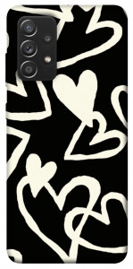 Чохол Black and white hearts для Galaxy A52s