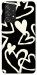 Чохол Black and white hearts для Galaxy A52s