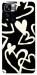 Чехол Black and white hearts для Xiaomi Redmi Note 11 5G