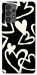 Чехол Black and white hearts для Galaxy A73 5G