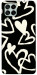 Чехол Black and white hearts для Galaxy M53