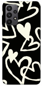 Чехол Black and white hearts для Galaxy A23