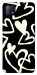 Чехол Black and white hearts для Oppo A73 5G