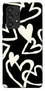 Чехол Black and white hearts для Galaxy A53