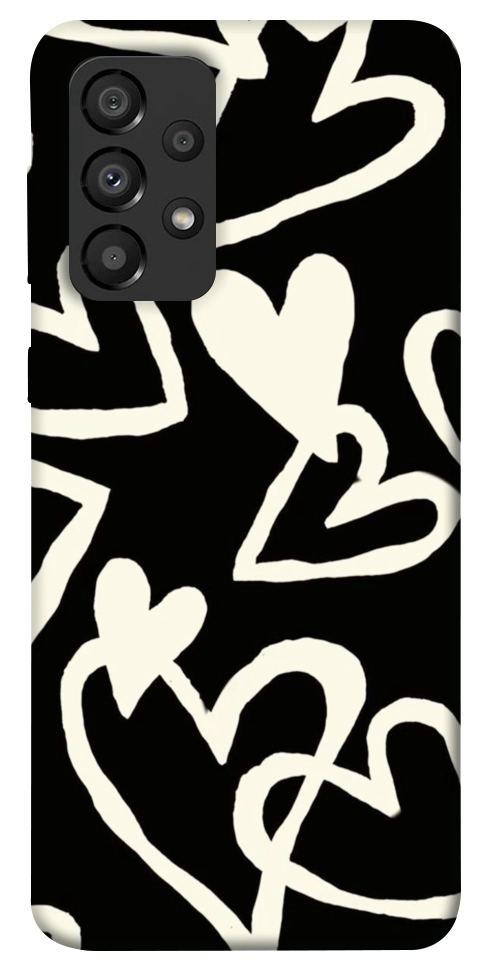 Чехол Black and white hearts для Galaxy A33 5G