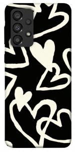 Чохол Black and white hearts для Galaxy A33 5G