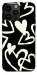 Чехол Black and white hearts для iPhone 14 Pro Max