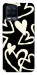 Чохол Black and white hearts для Realme 8