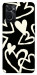 Чехол Black and white hearts для Oppo A76 4G