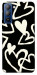 Чехол Black and white hearts для TECNO Pop 5 Pro