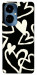 Чехол Black and white hearts для TECNO Camon 19 Pro (CI8n)