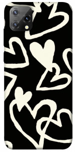 Чехол Black and white hearts для Blackview A55