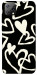 Чехол Black and white hearts для Blackview A55