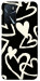 Чохол Black and white hearts для Oppo A54s