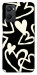 Чехол Black and white hearts для Oppo A96