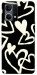 Чехол Black and white hearts для Oppo Reno 7 4G