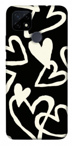 Чохол Black and white hearts для Realme C25Y