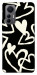 Чехол Black and white hearts для Xiaomi 12 Lite