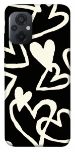 Чехол Black and white hearts для Xiaomi Poco M5