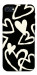 Чехол Black and white hearts для iPhone SE (2022)