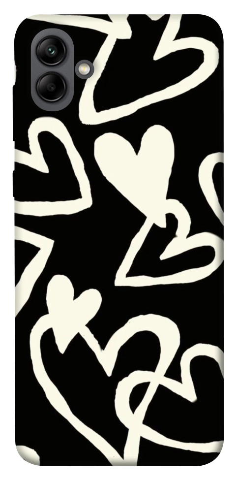 Чехол Black and white hearts для Galaxy A04