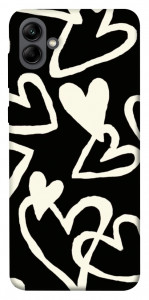 Чехол Black and white hearts для Galaxy A04