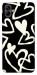 Чехол Black and white hearts для Galaxy A04