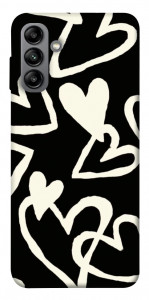 Чехол Black and white hearts для Galaxy A04s