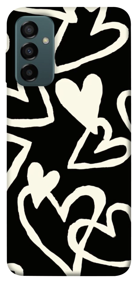Чехол Black and white hearts для Galaxy M13 4G