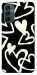 Чехол Black and white hearts для Galaxy M13 4G