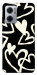 Чехол Black and white hearts для Xiaomi Redmi Note 11E