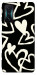 Чехол Black and white hearts для Xiaomi Redmi K50 Gaming