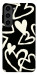Чехол Black and white hearts для Galaxy S23