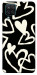 Чехол Black and white hearts для Galaxy M12