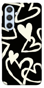 Чохол Black and white hearts для Galaxy A54 5G