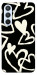 Чохол Black and white hearts для Galaxy A54 5G