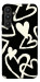 Чохол Black and white hearts для Galaxy A34 5G